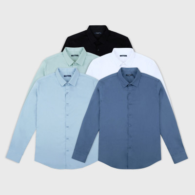 Áo Sơ Mi Nam Dài Tay VIỆT PHÁP Form Regular Chất liệu Cotton Cao Cấp thoáng mát, thấm hút mồ hôi tốt 24101