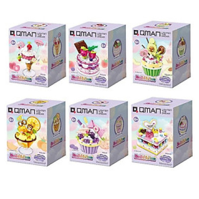 Đồ chơi -  Bộ đồ chơi xếp hình mô hình món tráng miệng thủ công 35019 - QMAN - giao lẻ ngẫu nhiên