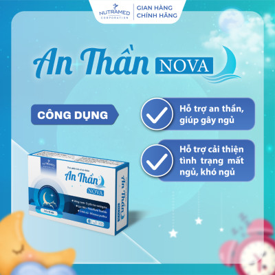 Viên uống An Thần No va hỗ trợ an thần, ngủ ngon, giảm căng thẳng (30 viên) - Nutramed