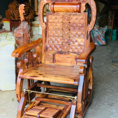 Ghế đu thư giãn mẫu cung đàn lịnh nãm đẳng cấp bằng gỗ cẩm 