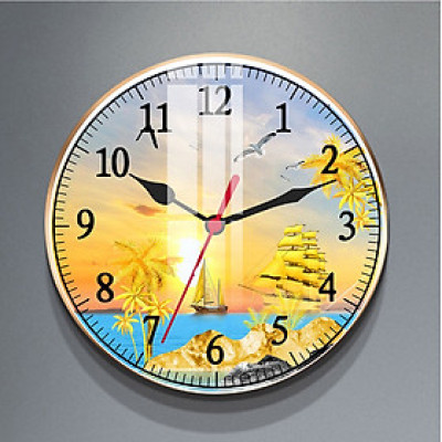 Đồng Hồ Treo Tường Tráng Gương Thuận Buồm Xuôi Gió 4 (Đường Kính 40cm)