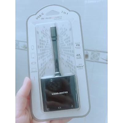 USB Hub Type C ra HDMI + USB 3.0 + PD Kingmaster KY-V125B