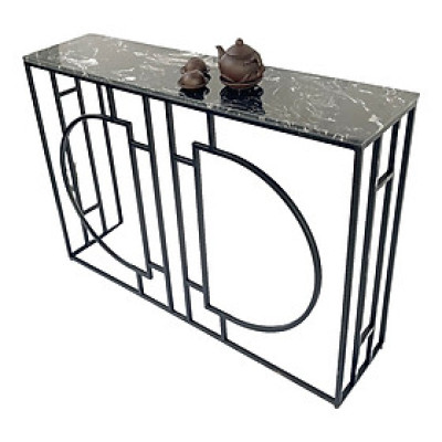 Bàn trang trí LOLO khung sắt mặt đá CSTCT024 120x30x85 cm nhiều màu lựa chọn 