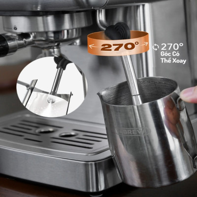 Máy Pha Cà Phê Espresso HiBREW H10A Cao Cấp Thương Hiệu Mỹ, Công suất 1350W - HÀNG NHẬP KHẨU, BẢO HÀNH 12 THÁNG
