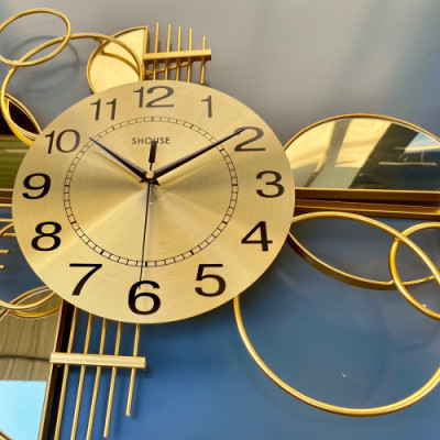 Đồng hồ treo tường A208 trang trí nghệ thuật kim trôi không gây tiếng động sang trọng hiện đại