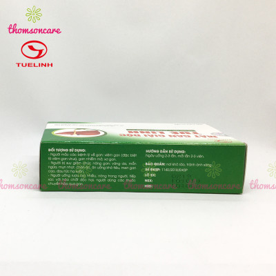 Mát gan giải độc Tuệ Linh - Hết mẩn ngứa, mề đay, tăng cường chức năng gann - Hộp 30 viên từ cà gai leo, actiso
