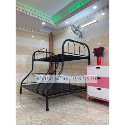 Giường sắt 2 tâng trên 0,8m dưới 1m2 – BA09