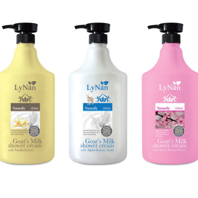 Sữa tắm sữa dê LyNan hương Hoa anh đào - Nhập khẩu chính hãng