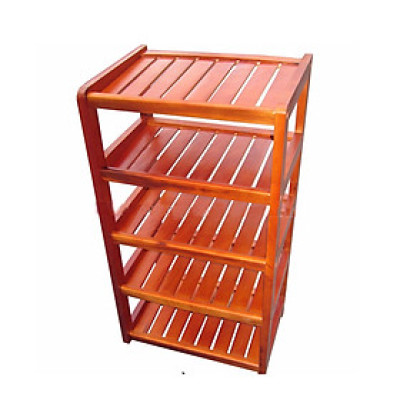 Kệ Giày Dép 5 Tầng Dài 45 cm Gỗ Cao Su