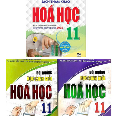 Sách - Combo Sách Tham Khảo Hóa Học 11 + Bồi Dưỡng Học Sinh Giỏi Hoá Học 11 Theo Chuyên Đề (Bộ 3 Quyển) - HAGG