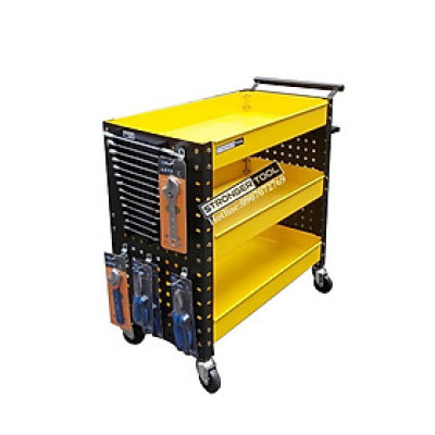 XE ĐẨY 3 NGĂN CÓ 2 TẤM HÔNG STRONGER TOOL