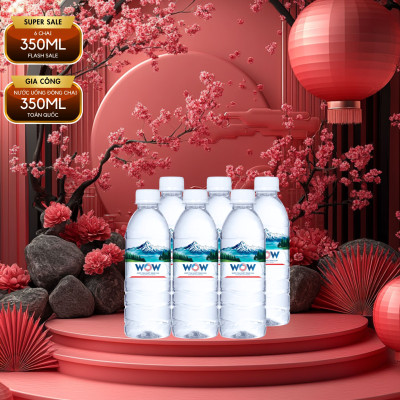 Lốc 6 Chai Nước tinh khiết WOW loại 350ml