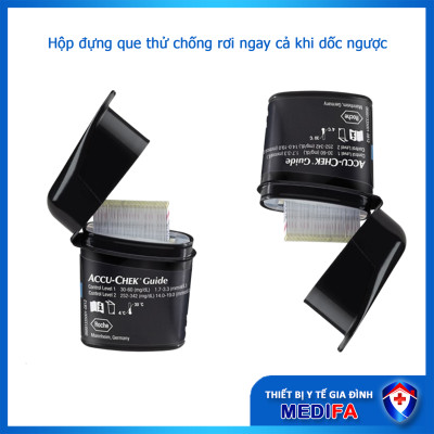 Hộp 50 que thử đường huyết Accu-Chek Guide chính hãng Roche, có tem nhập khẩu và nhãn phụ Tiếng Việt