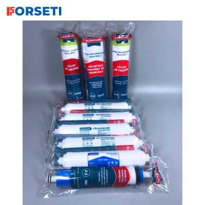 Bộ lõi lọc nước Sunhouse từ 01-09 gồm: Lõi lọc nước 123, Lõi lọc nước RO, 05 lõi lọc chức năng 56789, Hàng chính hãng