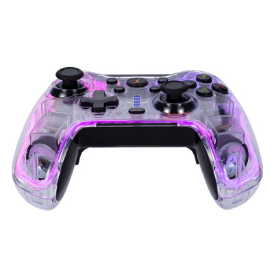 Gamepad Tay cầm chơi game Không Dây EDRA EGP7603 đèn Led - Trong suốt - Hàng Chính Hãng