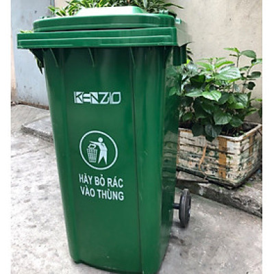 Thùng rác KENZIO 240 lít - Dày nặng 15kg