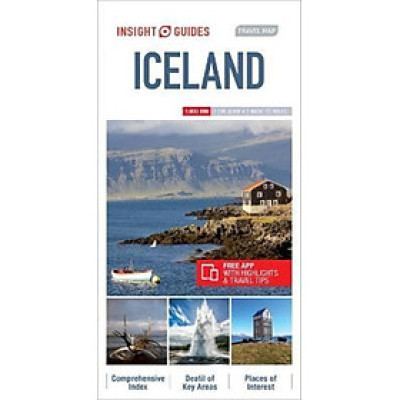 Sách - Insight Guides Travel Map Iceland by Unknown (UK edition, paperback)