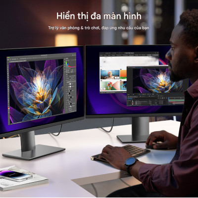 Cáp chuyển DisplayPort (DP) sang HDMI 4K@60Hz Choetech XDH01 dài 2m (Hàng chính hãng)