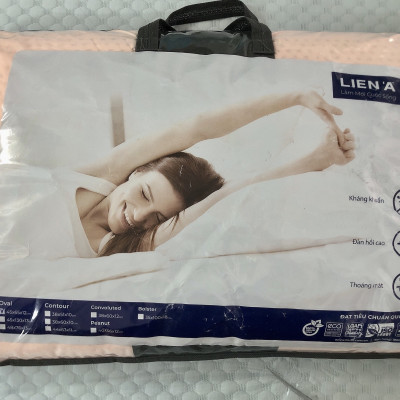 Gối Cao Su Liên Á Oval LAGOV3550 (35 x 50 cm) - Trắng