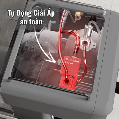 Máy pha cà phê espresso CF05 PRO chuyên nghiệp toàn diện DIY, giảm áp tự động an toàn nâng cấp, Hàng Chính Hãng