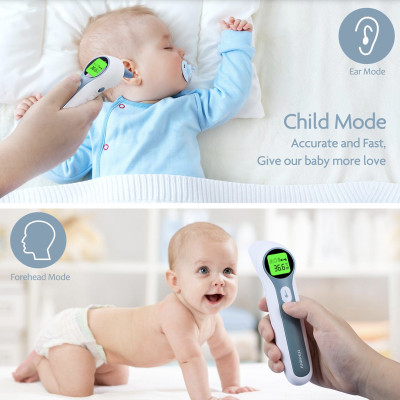 (Hàng chính hãng) Combo máy đo nồng độ oxy trong máu SPO2 và nhịp tim JPD-500E và Nhiệt kế hồng ngoại không tiếp xúc Jumper JPD-FR202