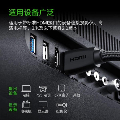 Ugreen UG40409HD118TK 1.5M màu Đen Cáp tín hiệu HDMI chuẩn 2.0 hỗ trợ phân giải 4K - HÀNG CHÍNH HÃNG