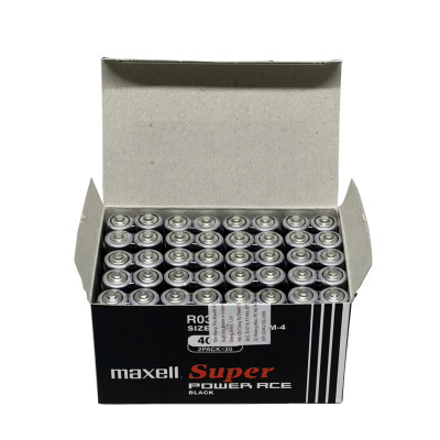 Pin tiểu AAA / Pin tiểu 3A Pin Maxell R03- Hộp 40 viên - Hàng chính hãng