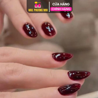 Sơn Thạch Đỏ Rượu Vang ANNIES Cao Cấp Cao Cấp 12ml Siêu Xinh Làm Nail, Sơn Gel Rượu Vang Chai Củ Hành Số 20 Đậm Mướt Lên Màu Chuẩn Cho Móng Siêu Sang