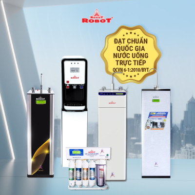 Máy Lọc Nước ROBOT Chức Năng Nóng Thông Minh Công Nghệ Lọc R.O + UF  Classy Pro 339GHKQ-UR - Hàng Chính Hãng