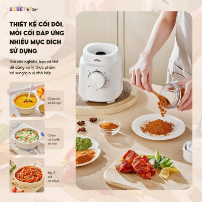 Máy Xay Sinh Tố Bear 1.5L SB-MX15L 700W - Hàng Chính Hãng