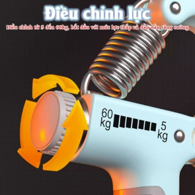 Kìm tập cơ tay chữ A có đếm số Nikio NK-17C - Điều chỉnh lực từ 5kg đến 60kg