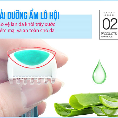 Set 2 dao cạo Thân Nhựa Kai Bikini Line Razor 4901331011641