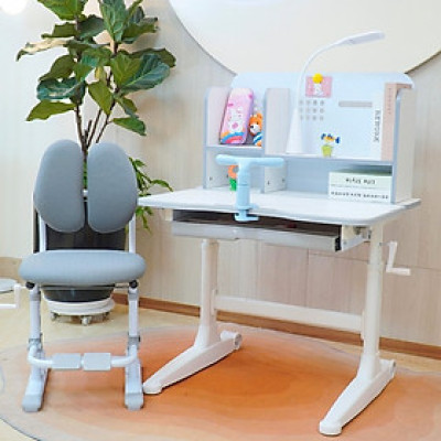 Bộ bàn ghế học sinh thông minh chống cận điều chỉnh cao thấp tay quay Juno sofa CTIRSBV52 ngang 80cm 