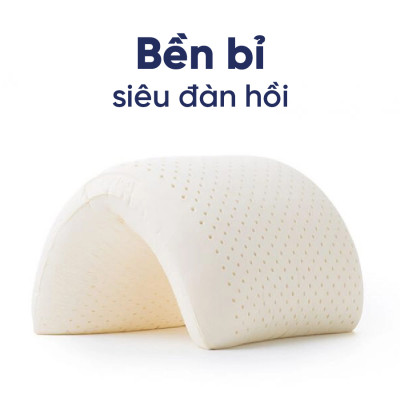 Gối Cao Su Liên Á Oval LAGOV4565 (45 x 65 cm) - Trắng