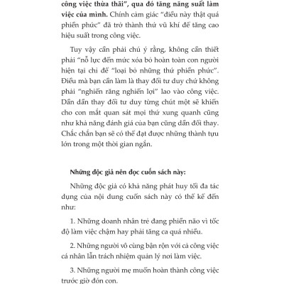 Kỹ Thuật Hack Thời Gian, Kỹ Năng Hack Hiệu Suất