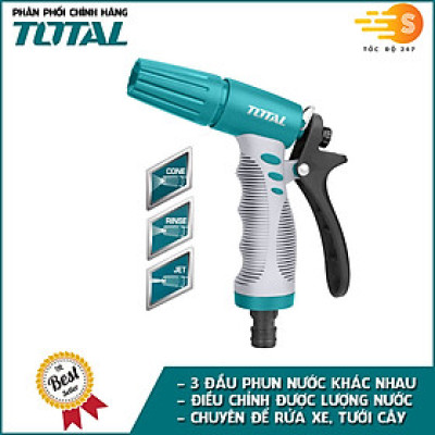 Đầu phun nước máy xịt rửa 3/4" chuyên dụng TOTAL THWS010301 - Rửa xe, tưới cây, nhiều chế độ rửa tiện lợi, bền bỉ, tay cằm chắc chắn