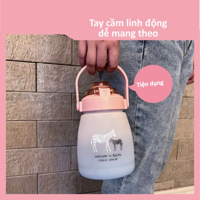 KU.KU Duckbill bình nước cho bé từ 3 tuổi nhựa Tritan cao cấp 1200ml ku5622