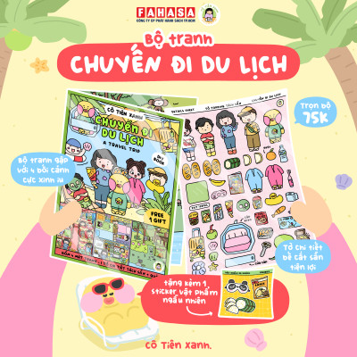 Bộ Tranh Tương Tác Cô Tiên Xanh - Chuyến Đi Du Lịch