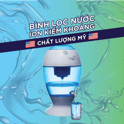 Bình Lọc Nước Gia Đình Tạo ion Kiềm - Hàng Chính Hãng Nhập Khẩu USA