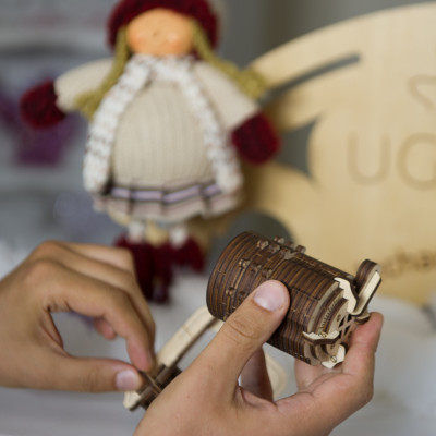 Mô hình Gỗ cơ khí - Ugears Combination lock - Ổ khóa Davinci, hàng chính hãng UGEARS, nhập khẩu nguyên bộ từ EU, mô hình lắp ráp 3D, đồ chơi trí tuệ DYI