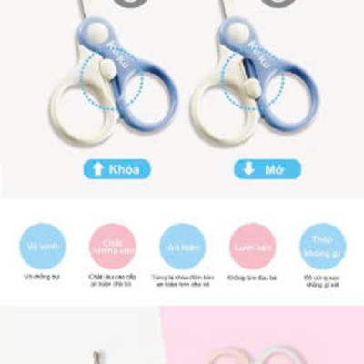 KÉO CẮT MÓNG TAY AN TOÀN CHO BÉ TỪ 6M+ KUKU - KU3035