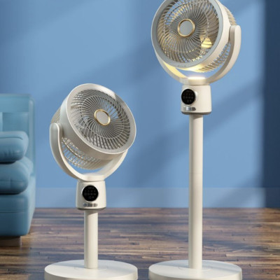 Quạt Tích Điện Mi-Lux F188 Đối Lưu Không Khí Thế Hệ Mới Pin 8000mAh Tích Điện 20- 60 Giờ Gồm 4 Cấp Độ GióTích Hợp Đèn Ngủ - Hàng Chính Hãng