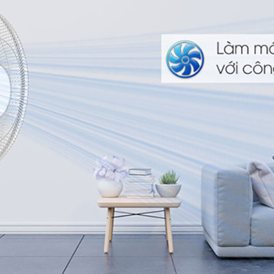 Quạt Treo Tường Toshiba F-WSA20(H)VN (55W) - Xám - Hàng chính hãng