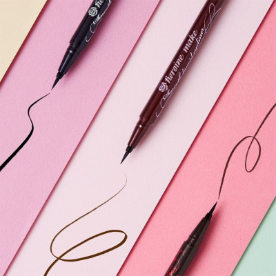 Bút Kẻ Mắt Nước Siêu Chống Trôi Nét Siêu Sắc Mãnh Kissme Heroine Make Smooth Liquid Eyeliner Super Keep (Màu Nâu Đen)