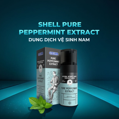 [Chai 100ml] Dung dịch vệ sinh nam hương bạc hà tươi mát - Shell Pure Peppermint Extract