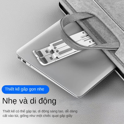 Giá Đỡ Tản Nhiệt Laptop/ Máy tính bảng/ Ipad để bàn chất liệu hợp kim nhôm loại cao cấp nhất (Giao màu ngẫu nhiên) Hút Gió Tương Thích Với Mọi Loại Laptop Đế Nhôm Gập Dành Cho Macbook Gấp Gọn Tiện Dụng - Hàng Nhập Khẩu