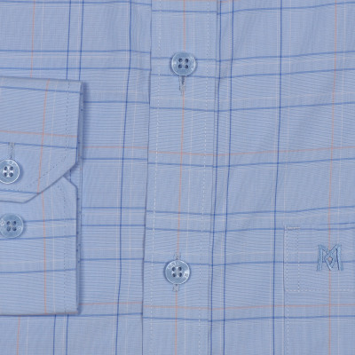 Áo sơ mi nam tay dài form suông Khatoco A1MD468T1-CNCR345-2505-D