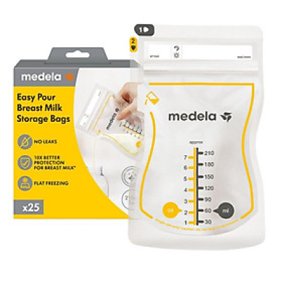 Túi trữ sữa | Medela Easy Pour loại 210ml - Không rỏ rỉ - An toàn - Tiện lợi