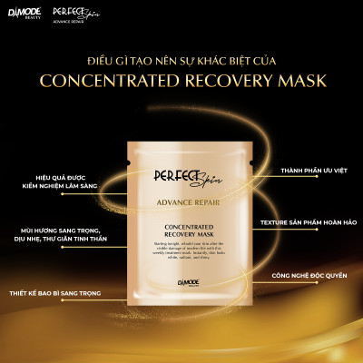Mặt nạ tinh chất cô đặc tái sinh tế bào phục hồi da CONCENTRATED RECOVERY MASK DAMODE 9 cái dùng thử