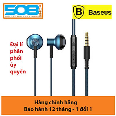 Tai Nghe Có Dây Baseus H19 Âm Thanh Trầm Nổi 6D 3.5 Mm, Tích Hợp Micro - Hàng nhập khẩu